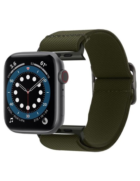 „Spigen Fit Lite“ dirželis, skirtas Apple Watch 4/ 5/ 6/ 7/ 8/ 9/ SE/ Ultra (42/ 44/ 45/ 49 mm) – žalias „Spigen Fit Lite“ dirželis, skirtas Apple Watch 4/ 5/ 6/ 7/ 8/ 9/ SE/ Ultra (42/ 44/ 45/ 49 mm) – žalias