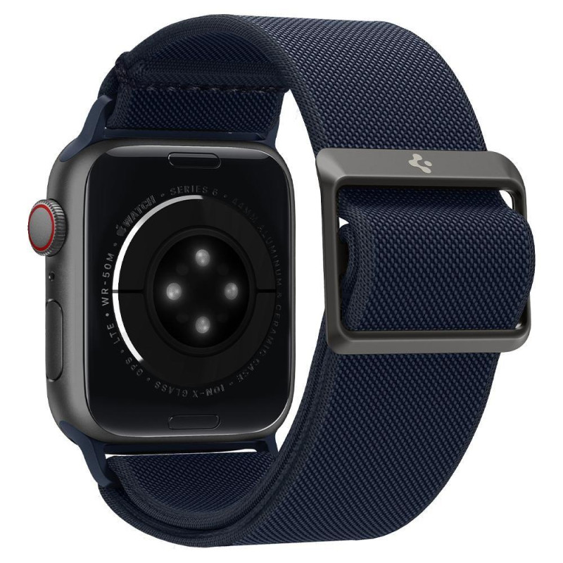 „Spigen Fit Lite“ dirželis, skirtas Apple Watch 4/ 5/ 6/ 7/ 8/ 9/ SE/ Ultra (42/ 44/ 45/ 49 mm) – tamsiai mėlynas