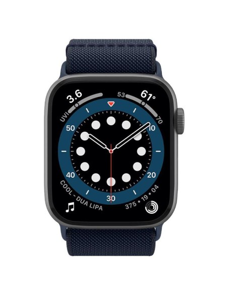 „Spigen Fit Lite“ dirželis, skirtas Apple Watch 4/ 5/ 6/ 7/ 8/ 9/ SE/ Ultra (42/ 44/ 45/ 49 mm) – tamsiai mėlynas „Spigen Fit Lite“ dirželis, skirtas Apple Watch 4/ 5/ 6/ 7/ 8/ 9/ SE/ Ultra (42/ 44/ 45/ 49 mm) – tamsiai mėlynas