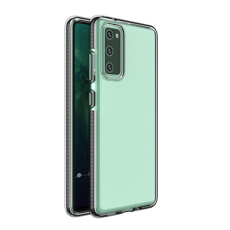 Spring Case gelio dėklas su spalvingu rėmeliu, skirtas Samsung Galaxy A72 4G juodas Spring Case gelio dėklas su spalvingu rėmeliu, skirtas Samsung Galaxy A72 4G juodas
