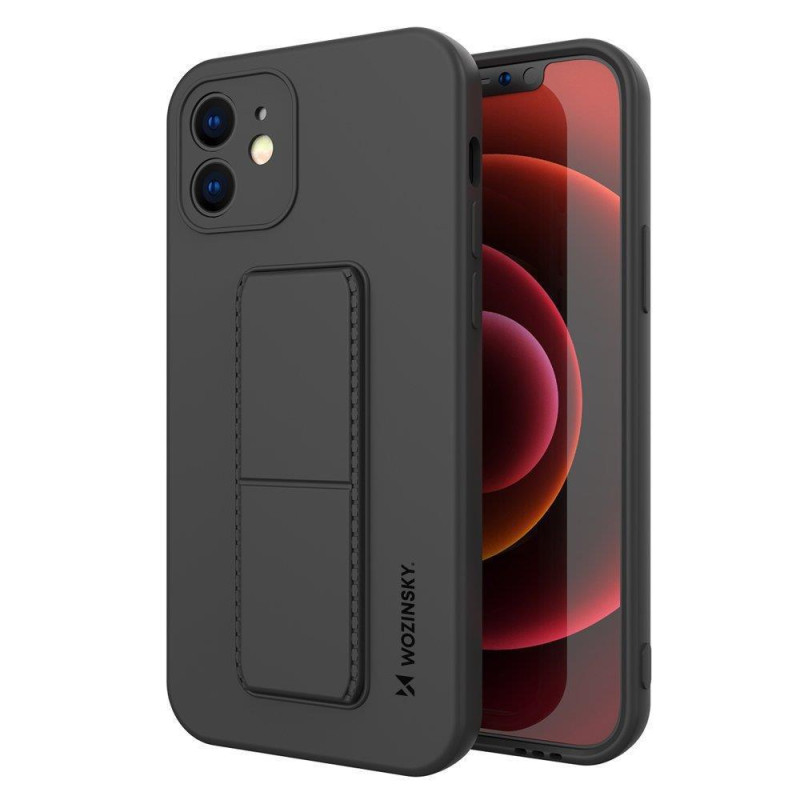 Wozinsky Kickstand Case silikoninis dėklas su stovu iPhone XS Max juodas Wozinsky Kickstand Case silikoninis dėklas su stovu iPhone XS Max juodas