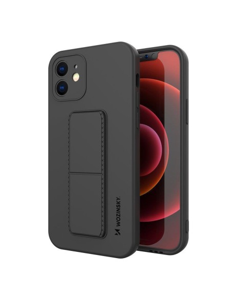 Wozinsky Kickstand Case silikoninis dėklas su stovu iPhone XS Max juodas Wozinsky Kickstand Case silikoninis dėklas su stovu iPhone XS Max juodas