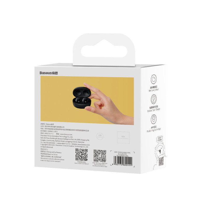 Belaidės ausinės TWS Bluetooth 5.2 vandeniui...