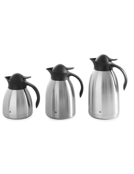 Termosas termo ąsotis kavos plieno dviguboms sienelėms 1,5L - Hendi 446607 Termosas termo ąsotis kavos plieno dviguboms sienelėms 1,5L - Hendi 446607