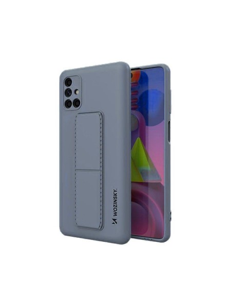 Wozinsky Kickstand Case silikoninis dėklas su stovu Samsung Galaxy M51 mėlynai Wozinsky Kickstand Case silikoninis dėklas su stovu Samsung Galaxy M51 mėlynai