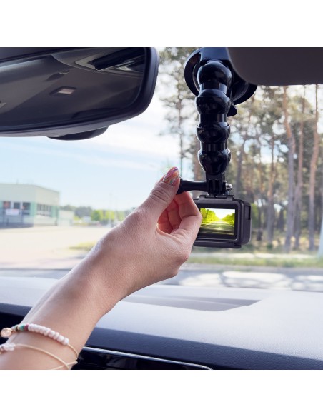 Siurbtuko laikiklis, skirtas GoPro DJI Insta360 SJCam Eken veiksmo kamerai + išmaniojo telefono adapteriui Siurbtuko laikiklis, skirtas GoPro DJI Insta360 SJCam Eken veiksmo kamerai + išmaniojo telefono adapteriui
