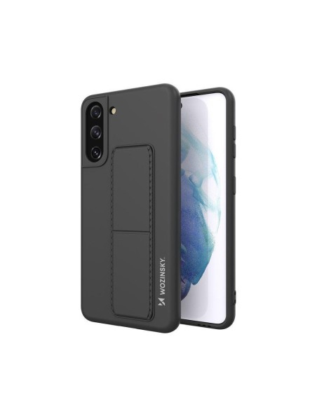 Wozinsky Kickstand Case silikoninis dėklas su stovu, skirtas Samsung Galaxy S21+ 5G Black Wozinsky Kickstand Case silikoninis dėklas su stovu, skirtas Samsung Galaxy S21+ 5G Black