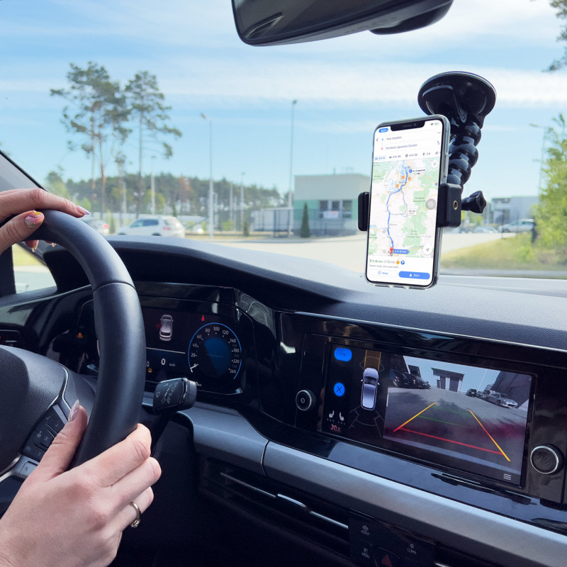 Siurbtuko laikiklis, skirtas GoPro DJI Insta360 SJCam Eken veiksmo kamerai + išmaniojo telefono adapteriui