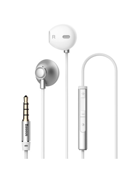 Į ausis įdedamos ausinės su nuotolinio valdymo pulteliu Encok H06 silver Į ausis įdedamos ausinės su nuotolinio valdymo pulteliu Encok H06 silver