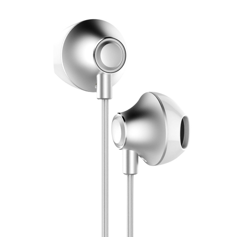 Į ausis įdedamos ausinės su nuotolinio valdymo pulteliu Encok H06 silver
