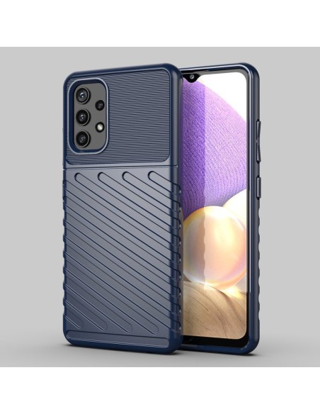 Thunder Case lankstus šarvuotas dėklas, skirtas Samsung Galaxy A32 5G mėlynas Thunder Case lankstus šarvuotas dėklas, skirtas Samsung Galaxy A32 5G mėlynas