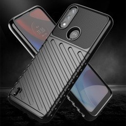 Thunder Case lankstus šarvuotas dangtelis Motorola Moto E7 Power juodas