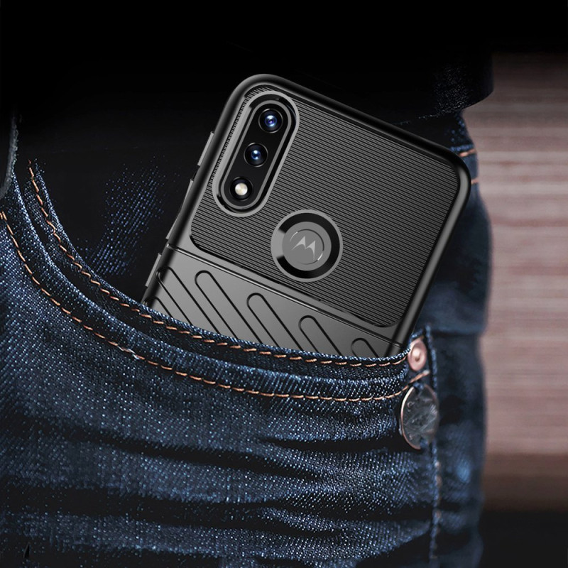 Thunder Case lankstus šarvuotas dangtelis Motorola Moto E7 Power juodas