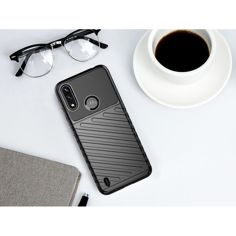 Thunder Case lankstus šarvuotas dangtelis Motorola Moto E7 Power juodas