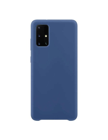 Silicone Case lankstus silikoninis dėklo dangtelis, skirtas Samsung Galaxy S21+ 5G (S21 Plus 5G) tamsiai mėlynas