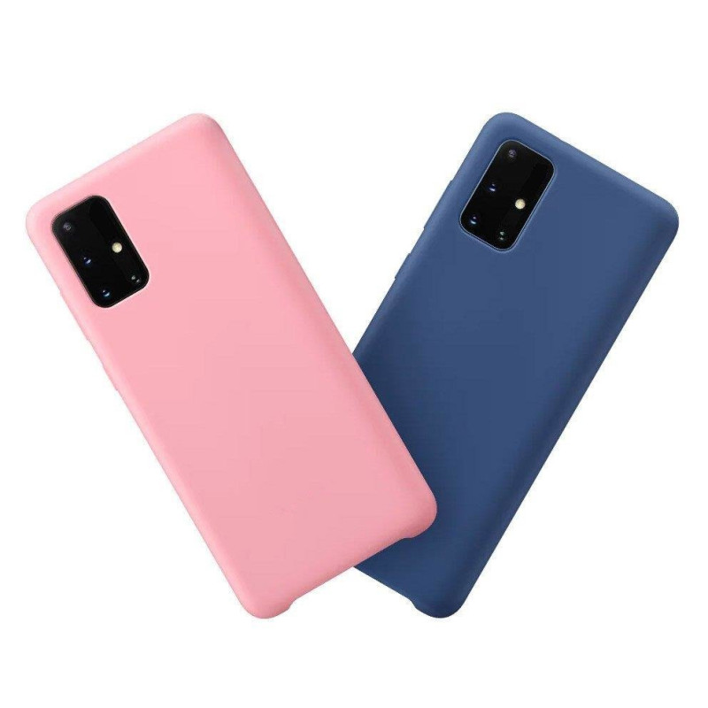 Silicone Case lankstus silikoninis dėklo dangtelis, skirtas Samsung Galaxy A72 4G tamsiai mėlynas