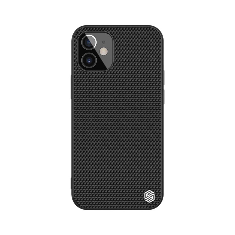 Nillkin Textured Case tvirtas sustiprintas dėklas su gelio rėmeliu ir nailonine nugara, skirtas iPhone 12 mini juodai Nillkin Textured Case tvirtas sustiprintas dėklas su gelio rėmeliu ir nailonine nugara, skirtas iPhone 12 mini juodai