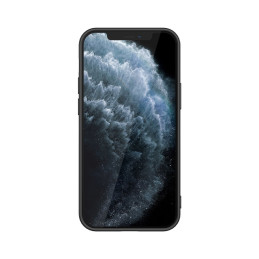 Nillkin Textured Case tvirtas sustiprintas dėklas su gelio rėmeliu ir nailonine nugara, skirtas iPhone 12 mini juodai