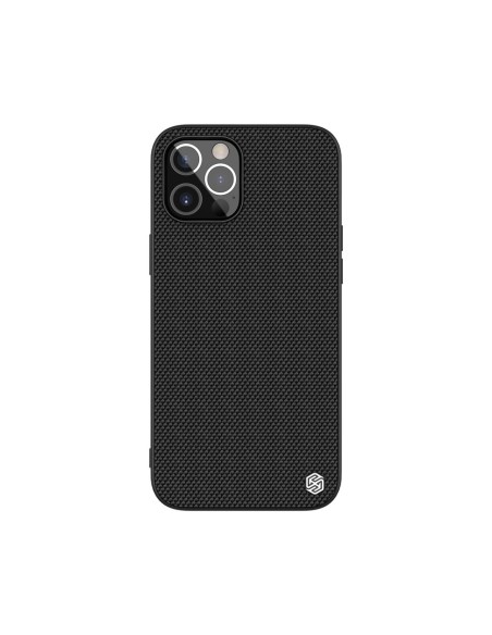Nillkin Textured Case tvirtas sustiprintas dėklas su gelio rėmeliu ir nailonine nugara, skirtas iPhone 12 Pro Max juodai Nillkin Textured Case tvirtas sustiprintas dėklas su gelio rėmeliu ir nailonine nugara, skirtas iPhone 12 Pro Max juodai