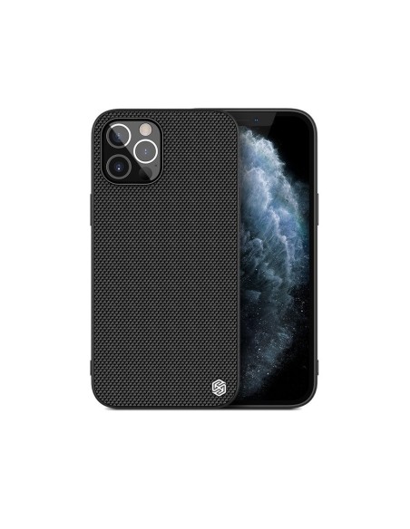 Nillkin Textured Case tvirtas sustiprintas dėklas su gelio rėmeliu ir nailonine nugara, skirtas iPhone 12 Pro Max juodai Nillkin Textured Case tvirtas sustiprintas dėklas su gelio rėmeliu ir nailonine nugara, skirtas iPhone 12 Pro Max juodai