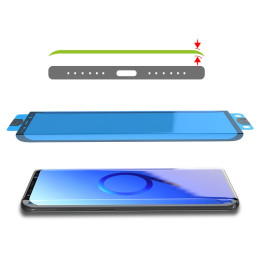 3D Edge Nano Flexi Glass Glass Plėvelė viso ekrano grūdintas stiklas su rėmeliu Xiaomi Mi 11 Transparent