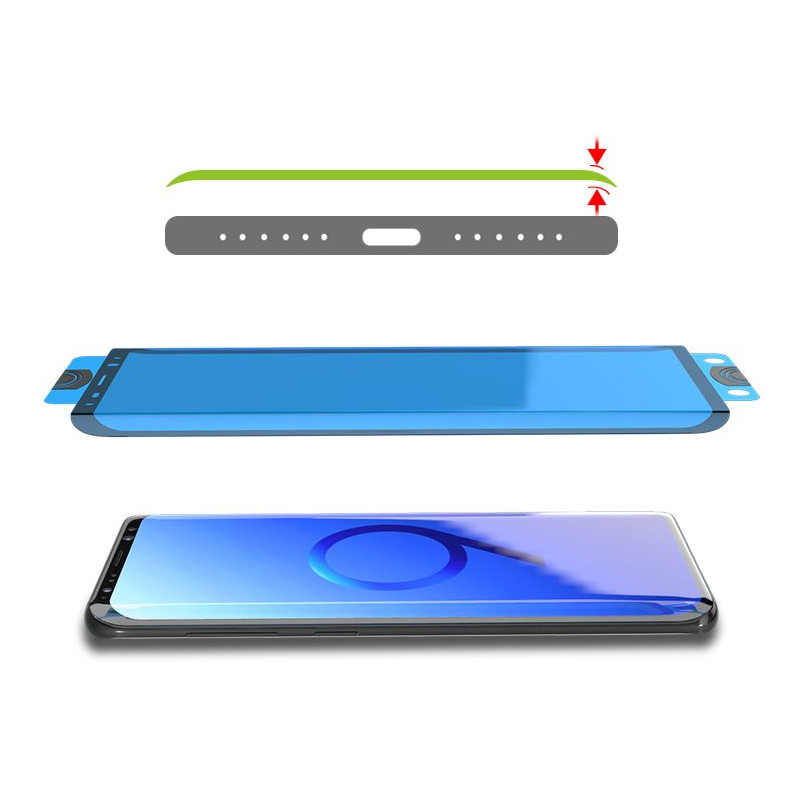 3D Edge Nano Flexi Glass Glass Plėvelė viso ekrano grūdintas stiklas su rėmeliu Xiaomi Mi 11 Transparent