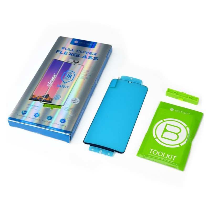 3D Edge Nano Flexi Glass Glass Plėvelė viso ekrano grūdintas stiklas su rėmeliu Xiaomi Mi 11 Transparent