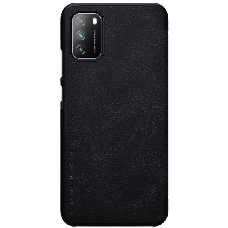 Nillkin Qin odinis dėklas Xiaomi Poco M3 juodas Nillkin Qin odinis dėklas Xiaomi Poco M3 juodas