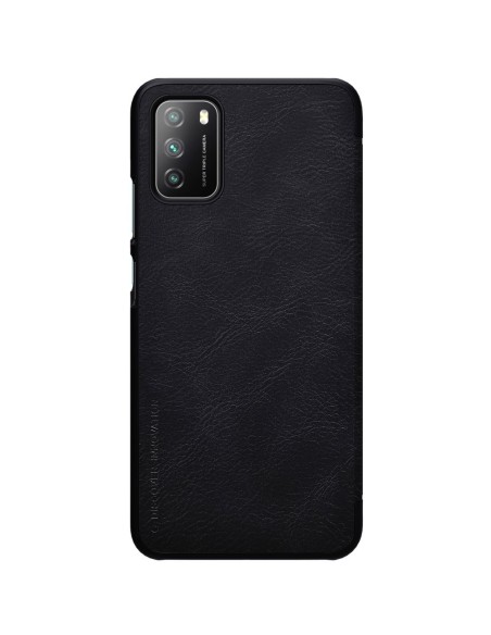 Nillkin Qin odinis dėklas Xiaomi Poco M3 juodas Nillkin Qin odinis dėklas Xiaomi Poco M3 juodas