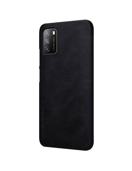 Nillkin Qin odinis dėklas Xiaomi Poco M3 juodas Nillkin Qin odinis dėklas Xiaomi Poco M3 juodas