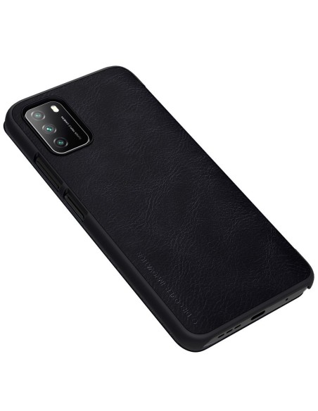 Nillkin Qin odinis dėklas Xiaomi Poco M3 juodas Nillkin Qin odinis dėklas Xiaomi Poco M3 juodas