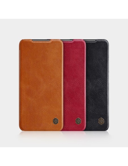 Nillkin Qin odinis dėklas Xiaomi Poco M3 juodas Nillkin Qin odinis dėklas Xiaomi Poco M3 juodas