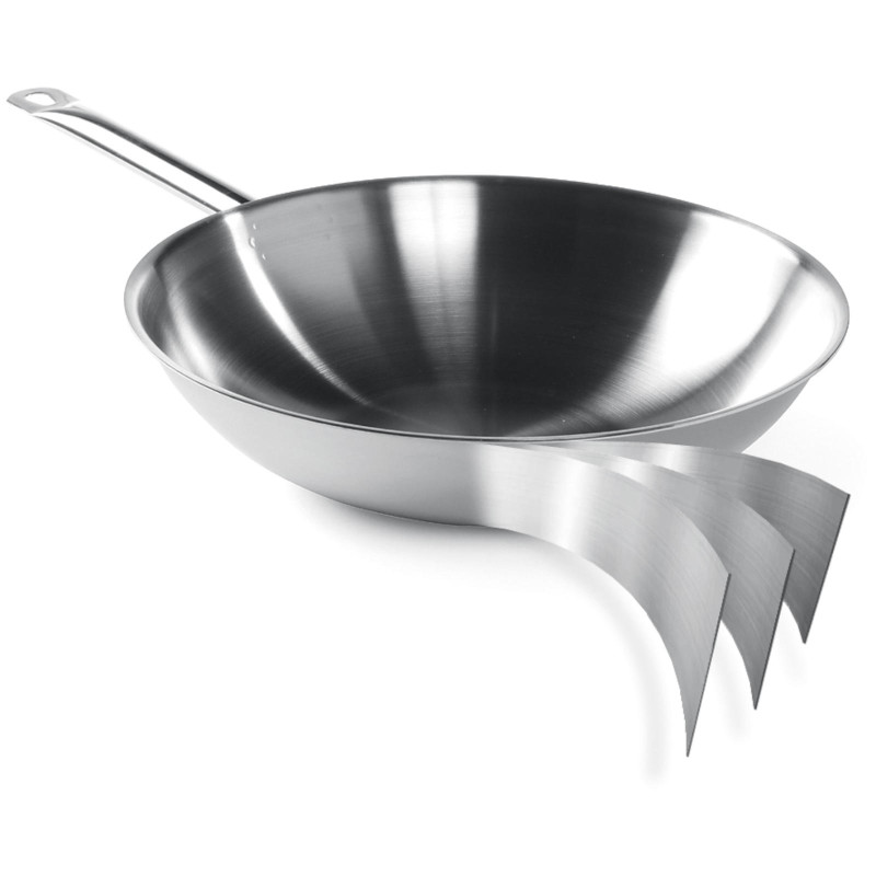 WOK 3 sluoksnių keptuvė - be dangčio - Hendi 839003