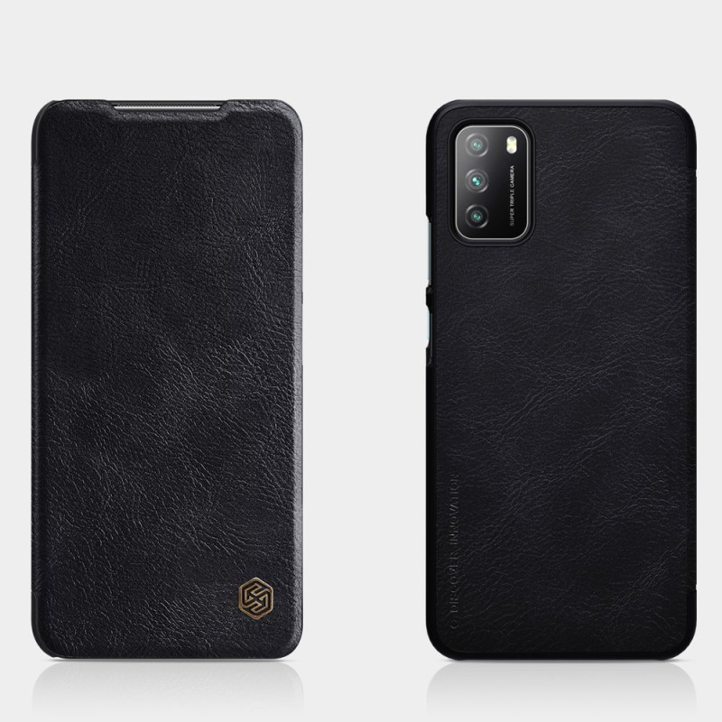 Nillkin Qin odinis dėklas Xiaomi Poco M3 juodas