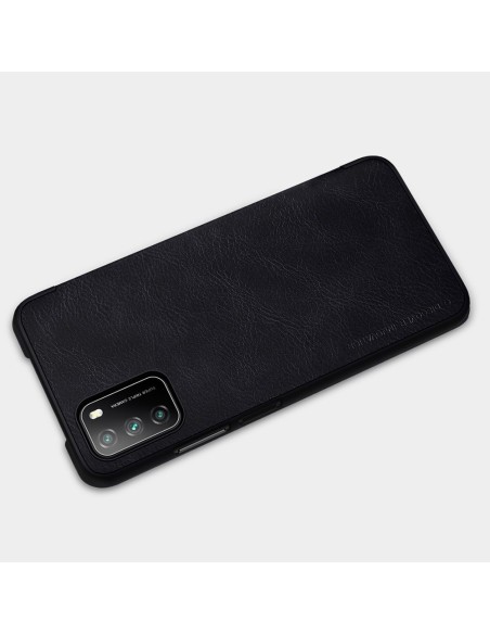 Nillkin Qin odinis dėklas Xiaomi Poco M3 juodas Nillkin Qin odinis dėklas Xiaomi Poco M3 juodas
