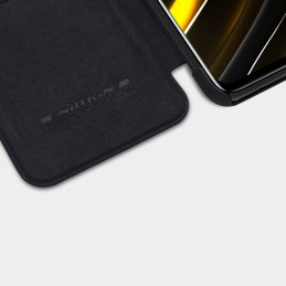 Nillkin Qin odinis dėklas Xiaomi Poco M3 juodas