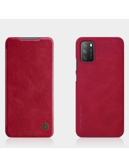Nillkin Qin odinis dėklas Xiaomi Poco M3 juodas Nillkin Qin odinis dėklas Xiaomi Poco M3 juodas