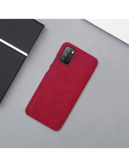 Nillkin Qin odinis dėklas Xiaomi Poco M3 juodas Nillkin Qin odinis dėklas Xiaomi Poco M3 juodas