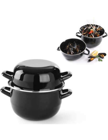 Midijų puodas su dangteliu 2,3 l - Hendi 625002 Midijų puodas su dangteliu 2,3 l - Hendi 625002