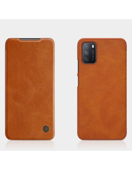 Nillkin Qin odinis dėklas Xiaomi Poco M3 juodas Nillkin Qin odinis dėklas Xiaomi Poco M3 juodas