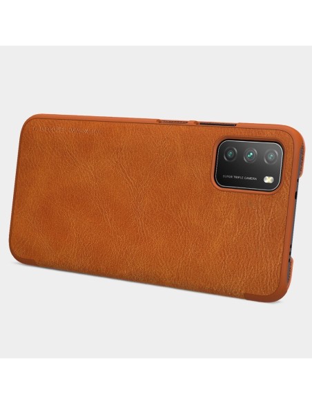 Nillkin Qin odinis dėklas Xiaomi Poco M3 juodas Nillkin Qin odinis dėklas Xiaomi Poco M3 juodas