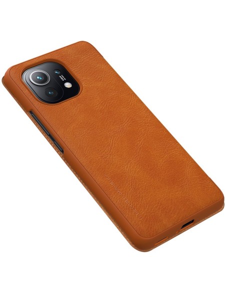 Nillkin Qin odinis dėklas skirtas Xiaomi Mi 11 rudas Nillkin Qin odinis dėklas skirtas Xiaomi Mi 11 rudas