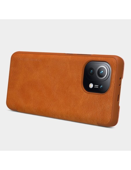 Nillkin Qin odinis dėklas skirtas Xiaomi Mi 11 rudas Nillkin Qin odinis dėklas skirtas Xiaomi Mi 11 rudas