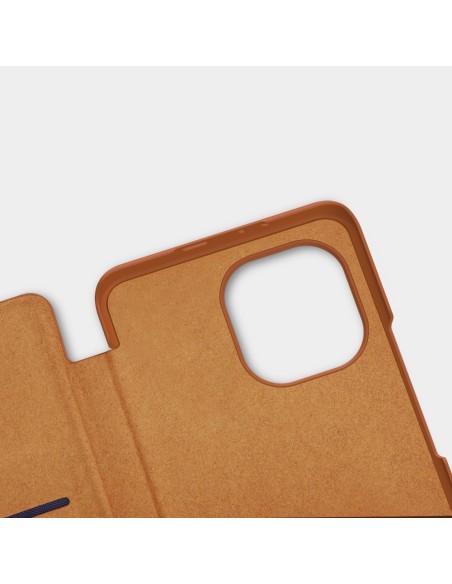 Nillkin Qin odinis dėklas skirtas Xiaomi Mi 11 rudas Nillkin Qin odinis dėklas skirtas Xiaomi Mi 11 rudas