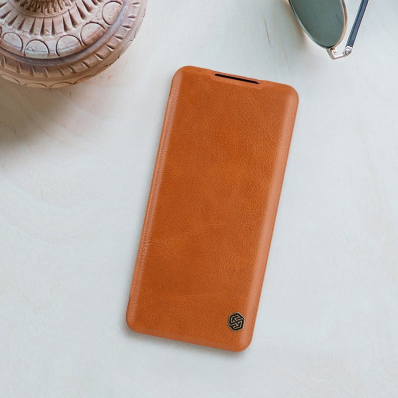 Nillkin Qin odinis dėklas skirtas Xiaomi Mi 11 rudas
