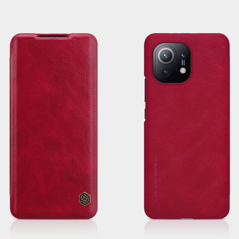 Nillkin Qin odinis dėklas skirtas Xiaomi Mi 11 rudas