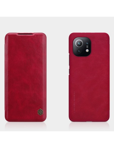Nillkin Qin odinis dėklas skirtas Xiaomi Mi 11 rudas Nillkin Qin odinis dėklas skirtas Xiaomi Mi 11 rudas