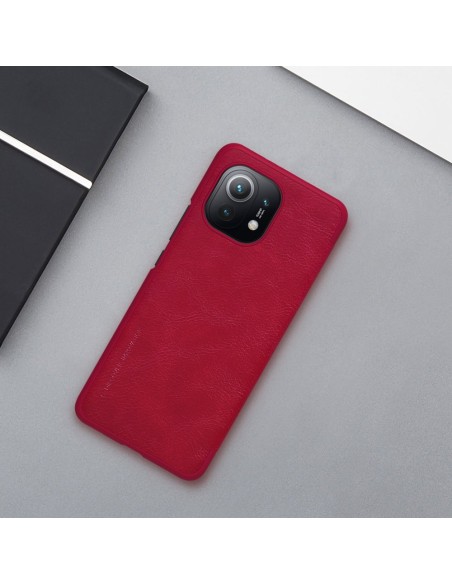 Nillkin Qin odinis dėklas skirtas Xiaomi Mi 11 rudas Nillkin Qin odinis dėklas skirtas Xiaomi Mi 11 rudas