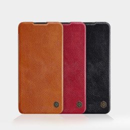 Nillkin Qin odinis dėklas skirtas Xiaomi Redmi Note 9T 5G juodas