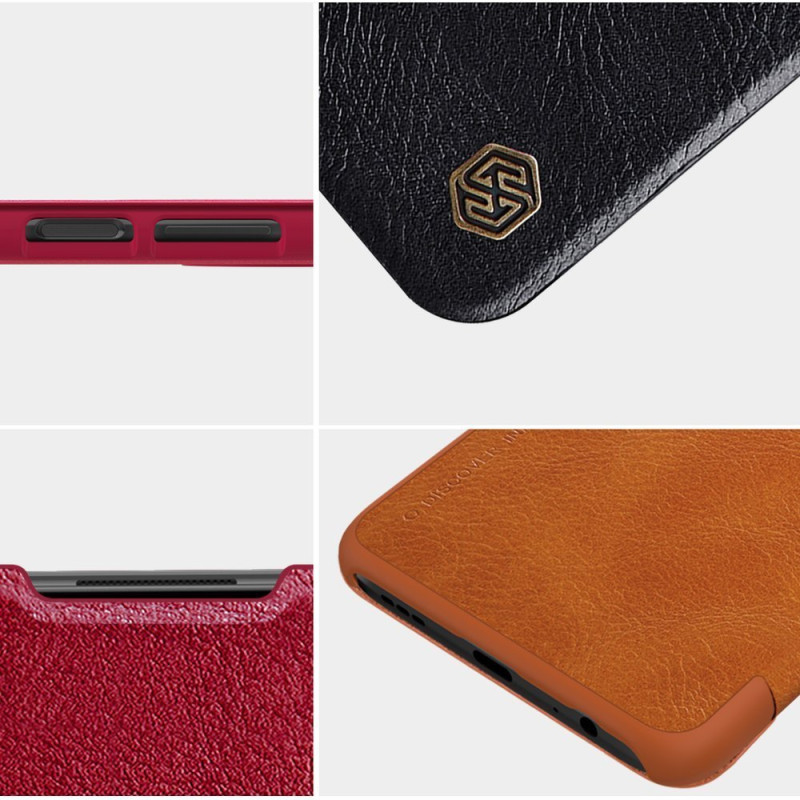 Nillkin Qin odinis dėklas skirtas Xiaomi Redmi Note 9T 5G juodas